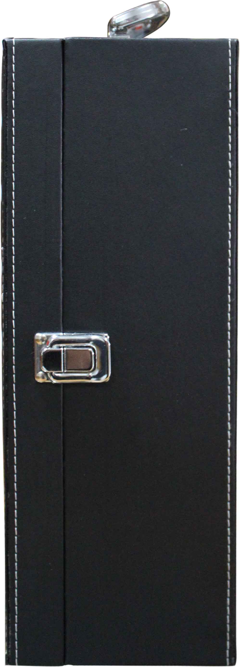 Single leather box with accessory